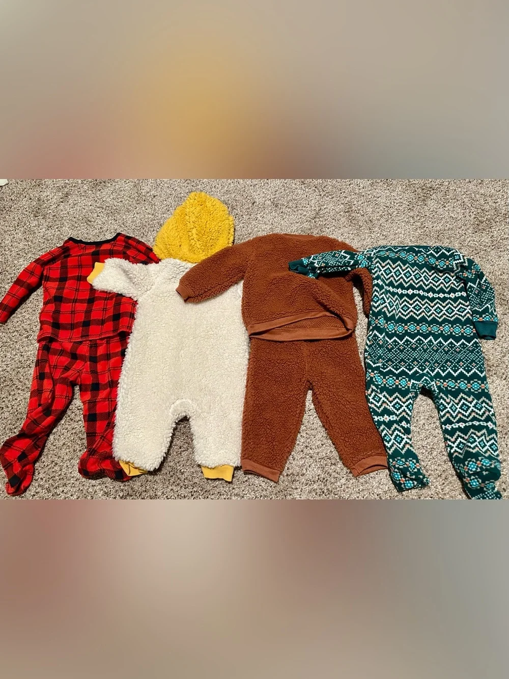 Carter’s and Disney Sherpa One-Piece and Two Piece Bodysuit for Babies Bears